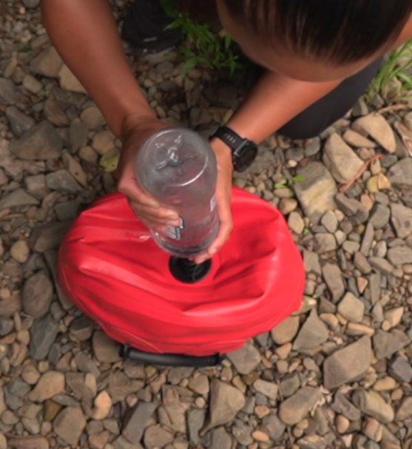 Easy fill your waterbell with any bottle or hose